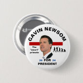 Gavin Newsom 2024 Button (Vorne & Hinten)