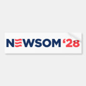 Gavin Newsom 2028 Autoaufkleber (Vorne)