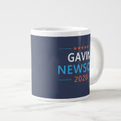 Gavin Newsom 2028 für den Präsidenten Jumbo-Tasse (Vorderseite Rechts)