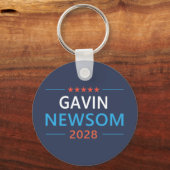 Gavin Newsom 2028 für den Präsidenten Schlüsselanhänger (Vorderseite)