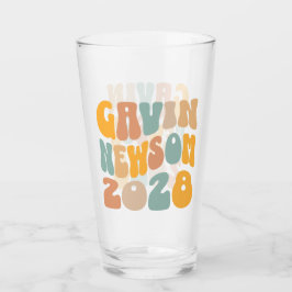 Gavin Newsom 2028 für den Text von Präsident Wavy Glas