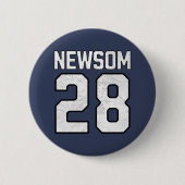 Gavin Newsom 2028 für Präsident Nr. 28 Button (Vorderseite)