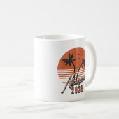 Gavin Newsom 2028 für Präsident Palm Tree Sunset Kaffeetasse (VorderseiteRechts)