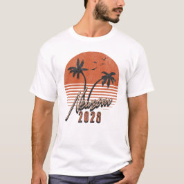 Gavin Newsom 2028 für Präsident Palm Tree Sunset T-Shirt