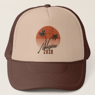 Gavin Newsom 2028 für Präsident Palm Tree Sunset Truckerkappe