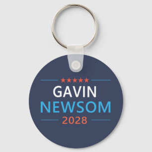 Gavin Newsom 2028 Für Präsident Schlüsselanhänger