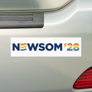 Gavin Newsom 2028 LGBTQ Autoaufkleber