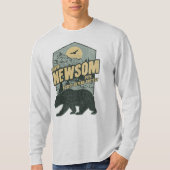 Gavin Newsom 2028 Resist Protect Defend T-Shirt (Vorderseite)