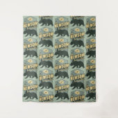 Gavin Newsom 2028 Resist Protect Defend Wandteppich (Vorderseite)