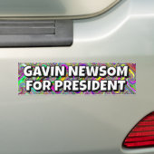 GAVIN NEWSOM ALS PRÄSIDENT AUTOAUFKLEBER (Auf Auto)