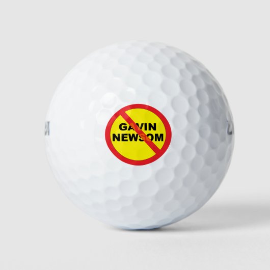 Gavin Newsom Anti Golfball (Vorderseite)