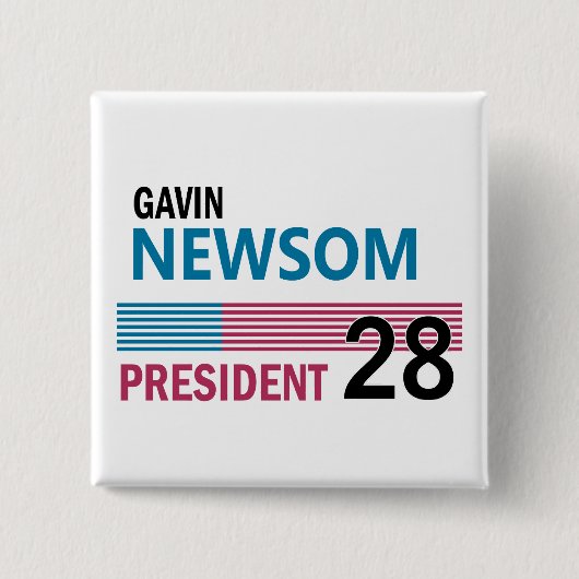 Gavin Newsom Button (Vorderseite)