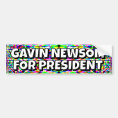 GAVIN NEWSOM FOR PRESIDENT AUTOAUFKLEBER (Vorne)