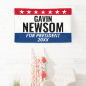 Gavin Newsom für den Präsidenten - Kampagne Banner (Insitu)