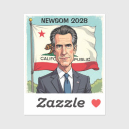Gavin Newsom für den Präsidenten Politisch Aufkleber