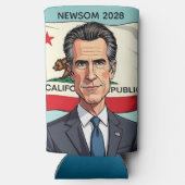 Gavin Newsom für den Präsidenten Politisch Selters Dosenkühler (Rückseite)