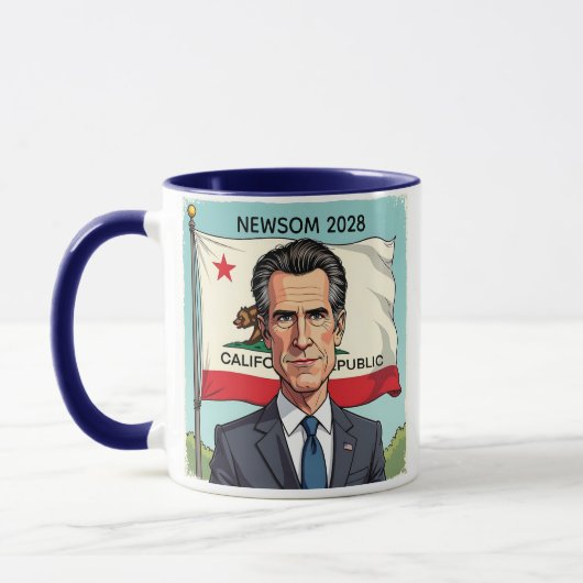 Gavin Newsom für den Präsidenten Politisch Tasse (Links)