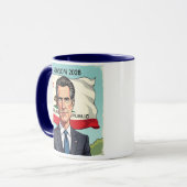 Gavin Newsom für den Präsidenten Politisch Tasse (Vorderseite Links)