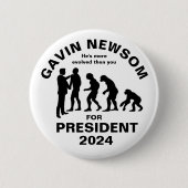 Gavin Newsom für Präsident 2024 Button (Vorderseite)