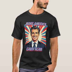 Gavin Newsom für Präsident 2028 Amerika T-Shirt