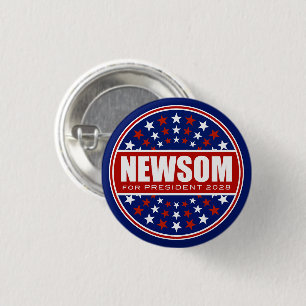 Gavin Newsom für Präsident 2028 Button