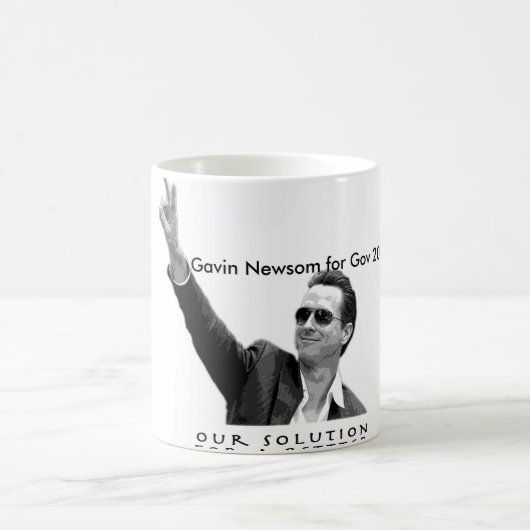 Gavin Newsom für reg. 2010 Kaffeetasse (Mittel)