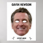 GAVIN NEWSOM Halloween Mask Poster (Vorne)