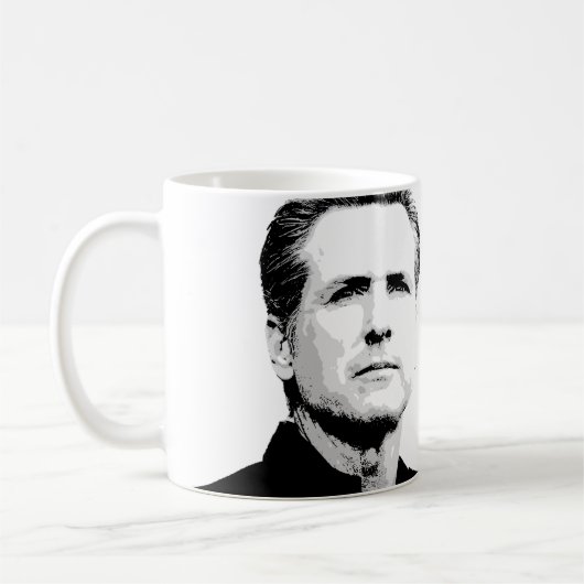 Gavin Newsom Kaffeetasse (Links)