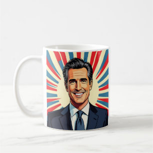 Gavin Newsom   Kaliforniens Lieblingsgouverneur Kaffeetasse