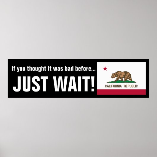 Gavin Newsom kommt.... Warte einfach! Poster (Vorne)