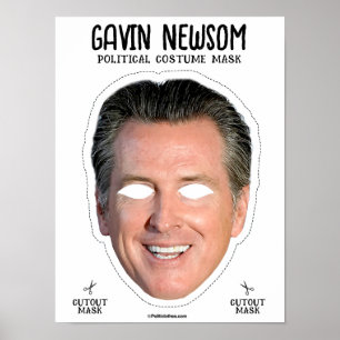 Gavin Newsom Kostümmaske Poster