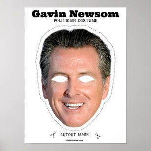 Gavin Newsom Kostümmaske Poster