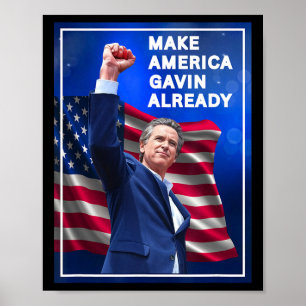 Gavin Newsom Mach Amerika Gavin schon zu Trollen T Poster
