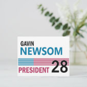 Gavin Newsom Postkarte (Stehend Vorderseite)