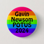 Gavin Newsom POTUS 2024 Button (Vorderseite)