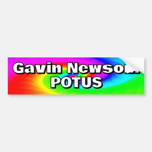 Gavin Newsom POTUS Autoaufkleber (Vorne)