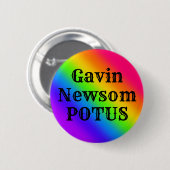 Gavin Newsom POTUS Button (Vorne & Hinten)
