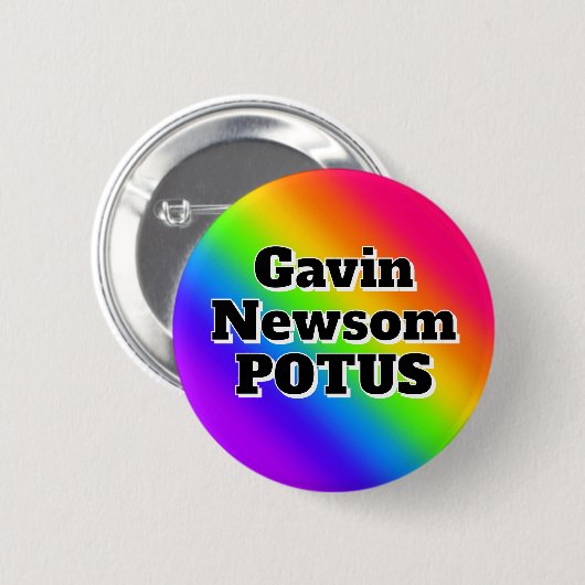 Gavin Newsom POTUS Button (Vorne & Hinten)