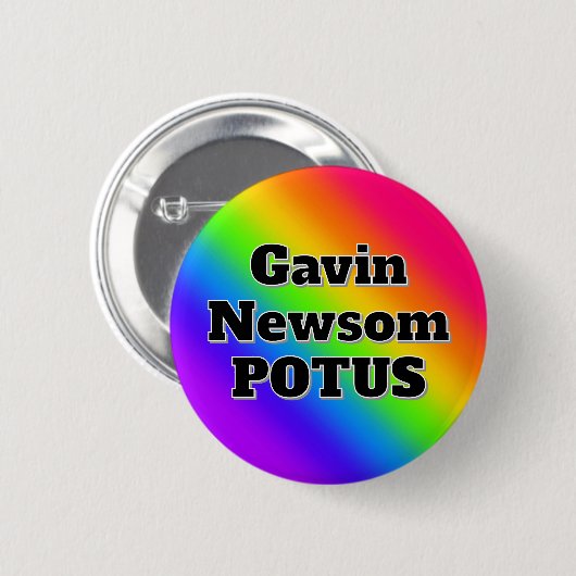 Gavin Newsom POTUS Button (Vorne & Hinten)