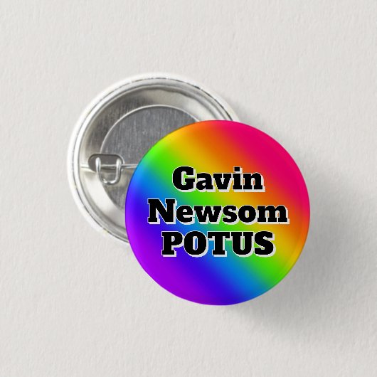 Gavin Newsom POTUS Button (Vorne & Hinten)