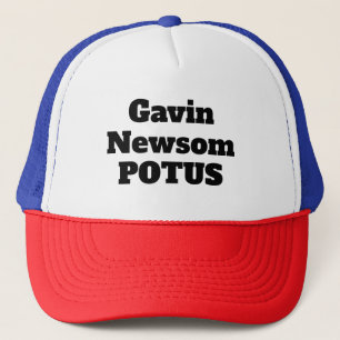 Gavin Newsom POTUS (Sie können die Wörter ändern) Truckerkappe