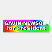 Gavin Newsom, Präsident Autoaufkleber (Vorne)
