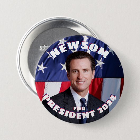 Gavin Newsom, Präsident Button (Vorne & Hinten)