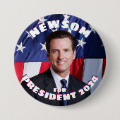 Gavin Newsom, Präsident Button (Vorderseite)