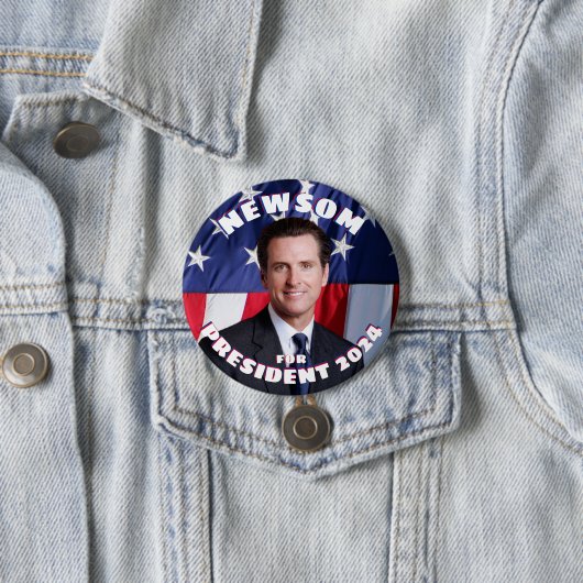 Gavin Newsom, Präsident Button (Beispiel)