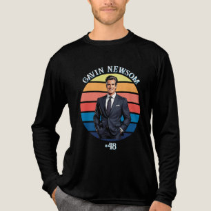 Gavin Newsom   Vintag #48 Tri-Blend Shirt
