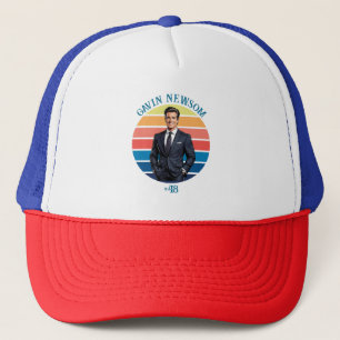 Gavin Newsom   Vintag #48 Truckerkappe