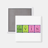 Gavin Periodenmagnet Magnet (Vorderseite/Rückseite)