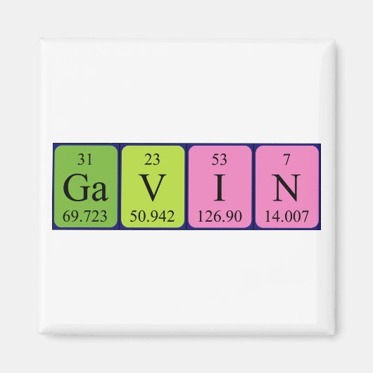 Gavin Periodenmagnet Magnet (Vorne)