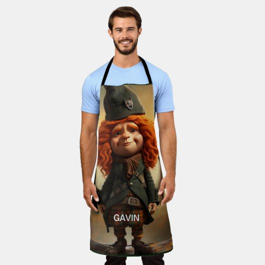Gavin, The Wee Scottish Highlander Schürze (Getragen)